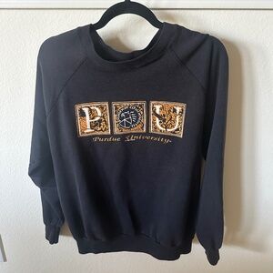 Vintage Purdue University Crew Neck Sweater - Made in the USA!
